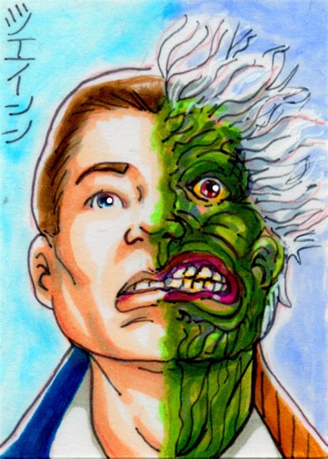 Two Face By Razecomix Two Faces Art Sketches Face