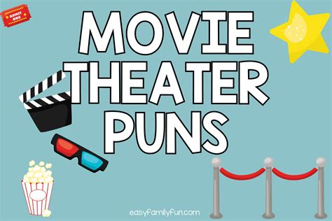 Movie Theater Puns Easy Family Fun Games Trivia And Jokes