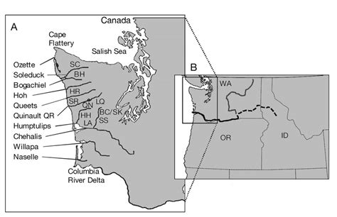 Washington Coastal Rivers And Relationship To The Columbia River Basin