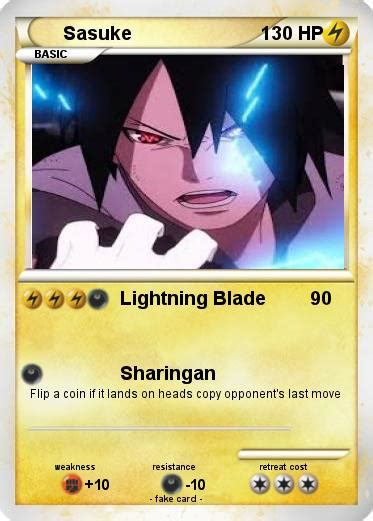 Pokémon Sasuke 4834 4834 Lightning Blade My Pokemon Card