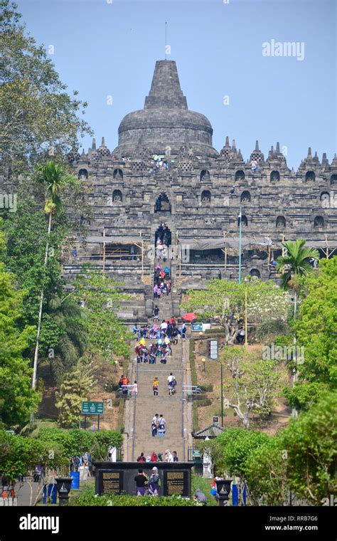 Mahayana Buddhist Temple 9th Century Borobudur Central Java
