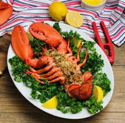 easy baked stuffed lobsters simply delicious heather lucille s kitchen