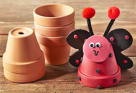 Make A Ladybug Clay Pot At Michaels Clay Pot Crafts Clay Pots Clay