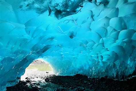 Inside The Otherworldly Mendenhall Ice Caves In Alaska