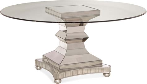 Glam 70 Round Glass Top Moiselle Dining Table 1stopbedrooms