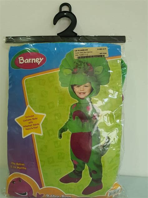 Authentic Barney Toddler Baby Bop Costume Includes Costume Body With