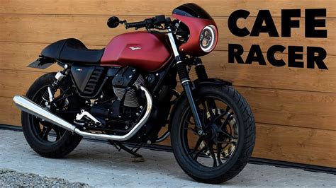 Moto Guzzi V7 Cafe Racer Exhaust Sound Youtube