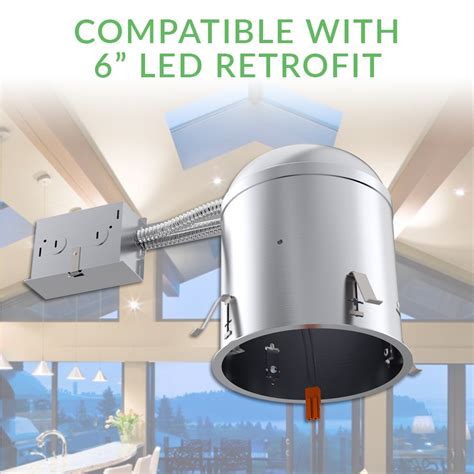 Sunco Lighting 12 Pack 6 Inch Remodel Led Can Air Tight Ic Housing