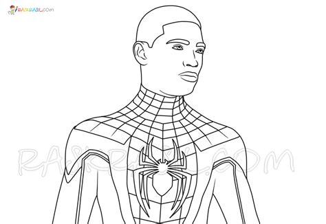 Miles Morales Spider Man Coloring Pages Xcolorings Reverasite