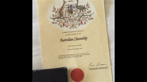 It order to pass the test, you have to score at least 75% marks. Thon Maker's Australian Citizenship Certificate - Issued ...