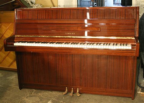 Yamaha Upright Piano For Sale With A Mahogany Case And Polyester Finish Specialist Piano Dealer
