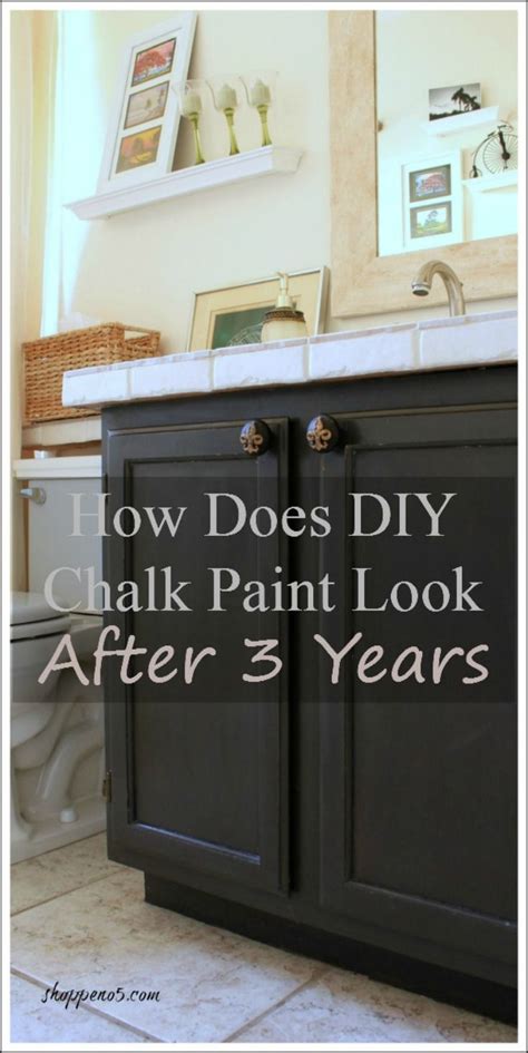 Diy options for chalk paint kitchen cabinets the annie sloan chalk paint brand can be pricey, running about $40 a quart. How Does DIY Chalk Paint Look After 3 Years | Black ...