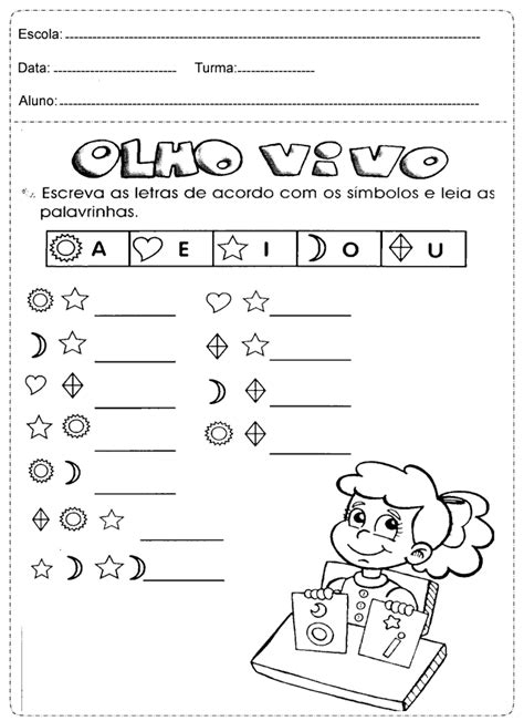 Atividades De Português 1° Ano Fundamental Para Imprimir — SÓ Escola