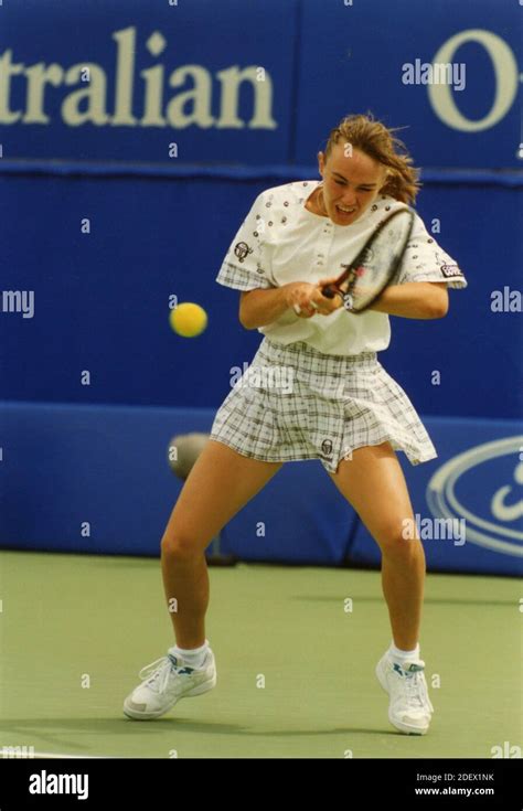 Swiss Tennis Player Martina Hingis 1990s Stock Photo Alamy