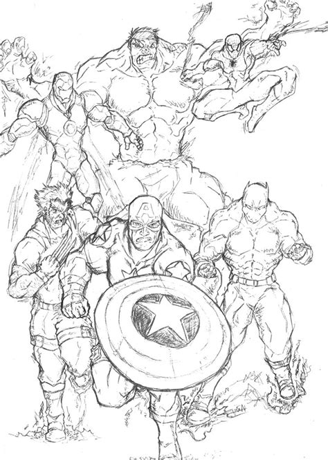 Superhero coloring pages, Coloring pages and Marvel on Pinterest