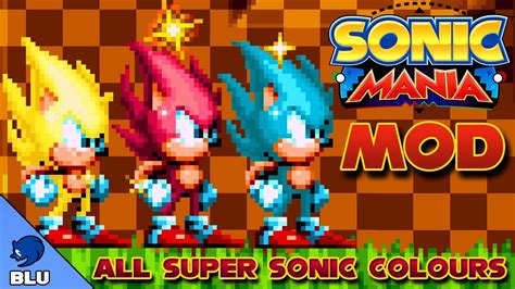 Sonic Mania Mod Multi Color Super Sonic En Español Youtube