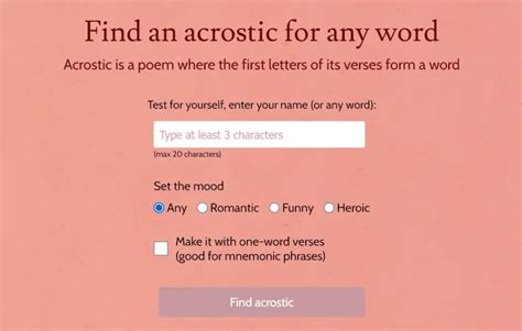 Acrosticai Generate Acrostic Poems With Ai Easy With Ai