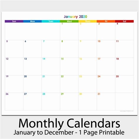 Catch Printable Calendar 2020 December 55 X 85 Calendar Printables