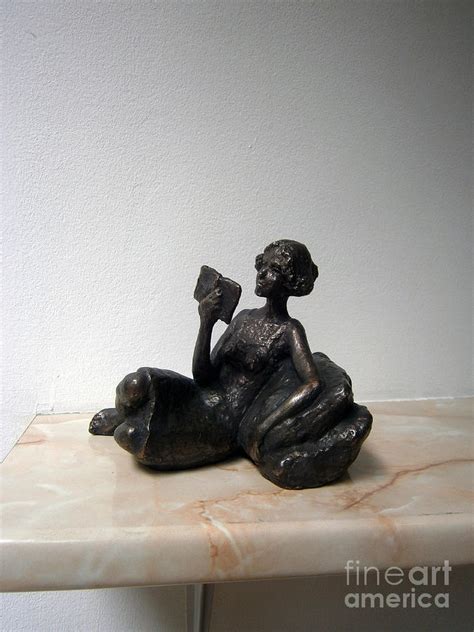 Girl With Book Sculpture By Nikola Litchkov Fine Art America