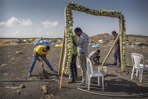 At Ethiopian Airlines Crash Site An Outpouring Of Grief From Victims