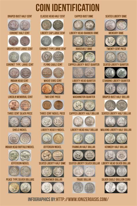 Us Coins Size Chart