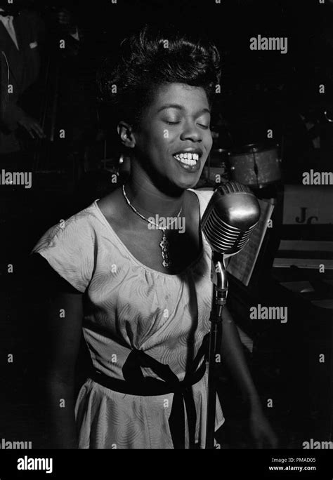 portrait of sarah vaughan caf society downtown new york n y circa sept 1946 photo by