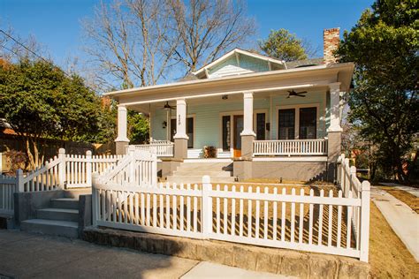 Compare different sizes of boards for different effects with 4x4 and 6x6 posts, simple or fancy post caps, etc. Historic Decatur - Modern Craftsman | Renewal Design