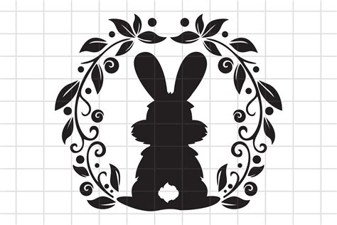 Svg Cutting File Png Template Rabbit Template Vector Vinyl Transfer