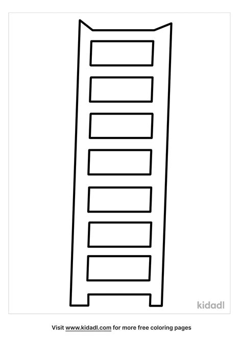 Free Ladder Coloring Page Coloring Page Printables Kidadl