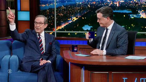 Too Soon Chris Wallace And Stephen Colbert Mock Defunct Cnn And Their