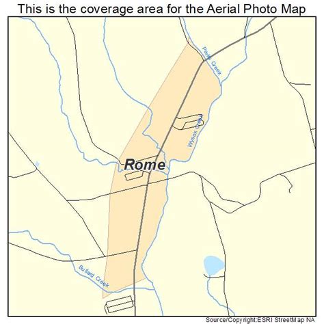 Aerial Photography Map Of Rome Pa Pennsylvania