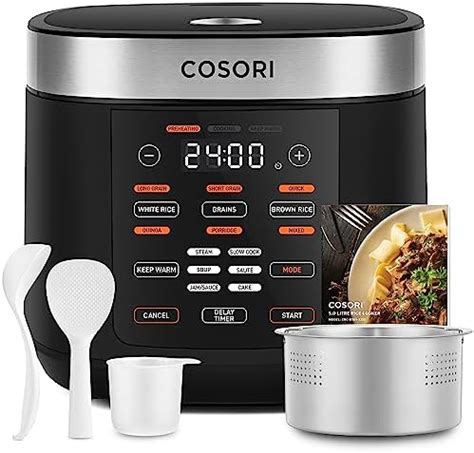 Tiger JAX T U K Cup Uncooked Micom Rice Cooker With Food Steamer