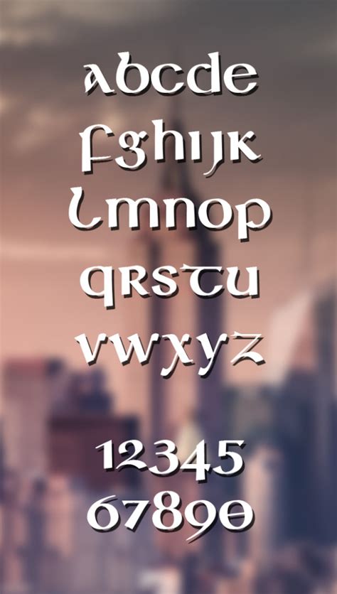 Legend Font Font Slots