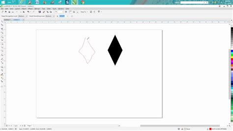 Corel Draw Tips And Tricks How To Make A Diamond Shape Part 3 Maybe The