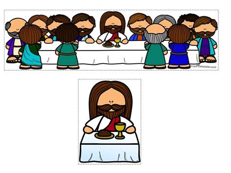 Colorea Tus Dibujos Dibujo De La Ultima Cena De Jesus Con Sus Apostoles