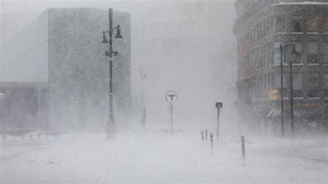 A Winter Storm Piles Snow And Creates Blizzard Conditions In The