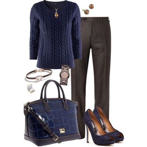 navy and brown casual work outfits dressy casual work casual comfortable outfits stylish