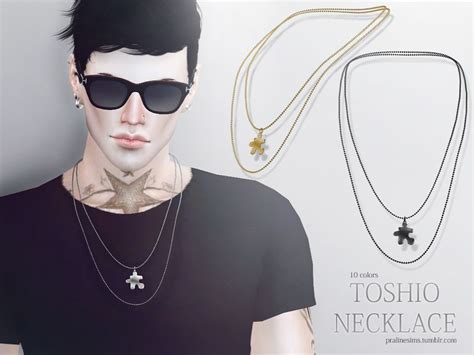 Necklace For Male Sims In 10 Colors Found In Tsr Category