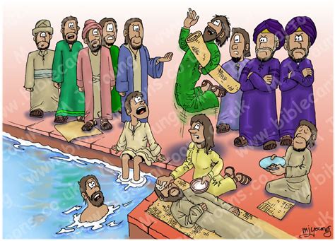 Bible Cartoons John Healing By The Pool