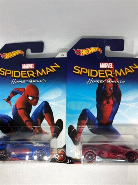 Hot Wheels Spider Man Homecoming Complete Set Of New Ebay