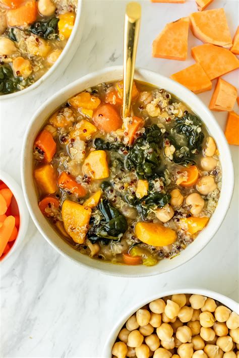 Healthy Quinoa Vegetable Soup Once Upon A Pumpkin