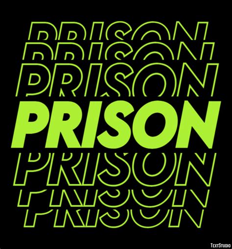 Prison Text Effect And Logo Design Word