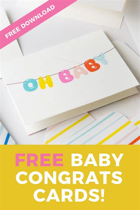 Printable Congratulations Baby Cards Design Eat Repeat