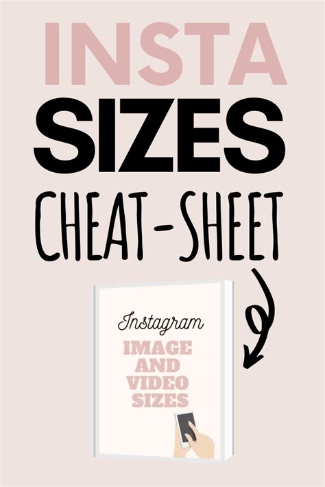 Instagram Image Sizes Cheat Sheet