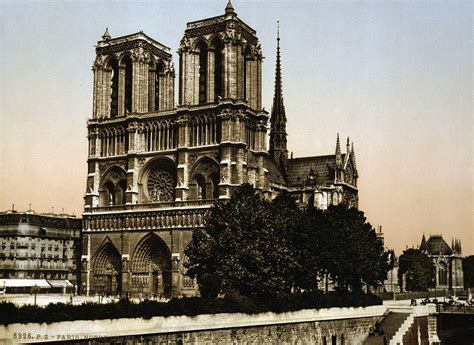 Notre Dame Paris France Ca 1890 1900 Cathédrale Notre Dame De