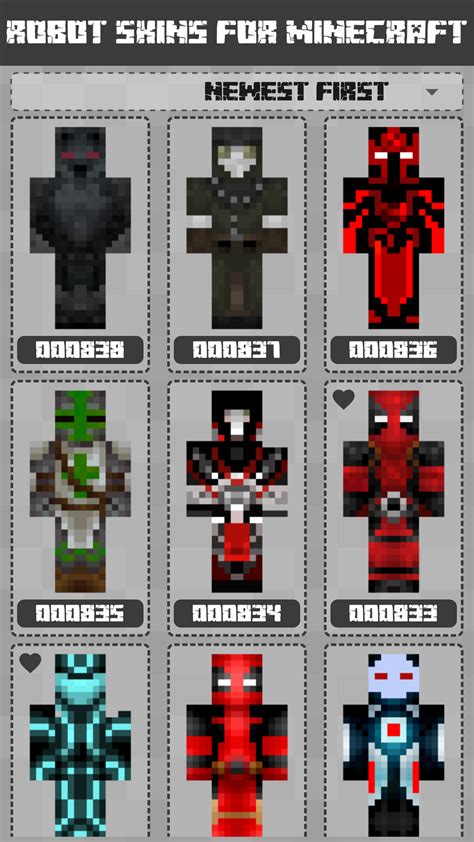 Robot Skins For Minecraft Peappstore For Android