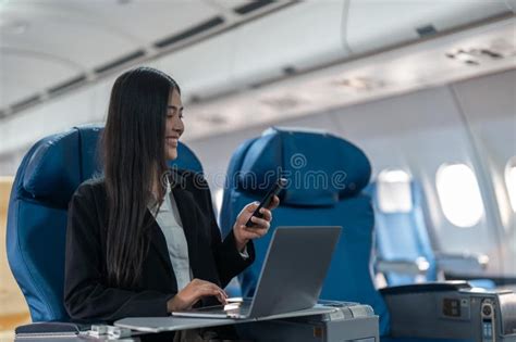 Transport Tourism And Technology Concept Of Business Woman With