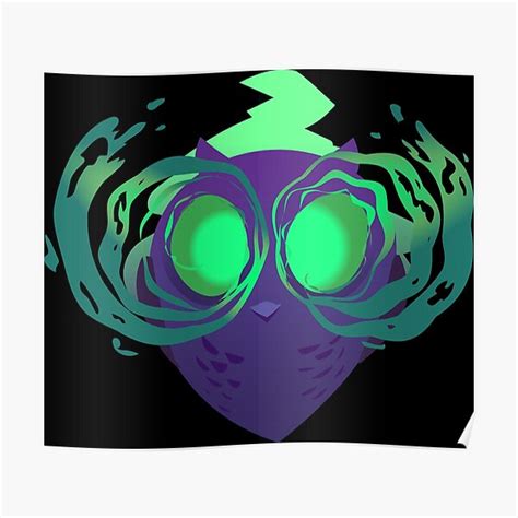 Hypno Owl Poster For Sale By Aamstad Redbubble