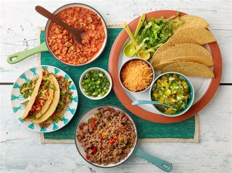 Your friends and family get a customized meal made with their favorite foods. Make Your Own Tacos Bar Recipe | Rachael Ray | Food Network