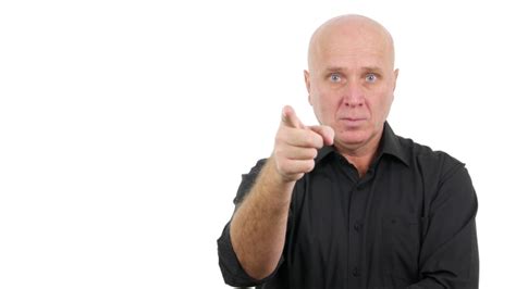 Serious And Confident Businessman Warning Pointing You With Finger Png Free Transparent